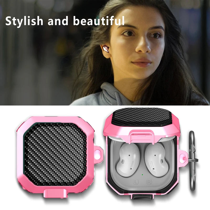 Samsung Galaxy Buds FE Shockproof Armor Case with Lock Switch