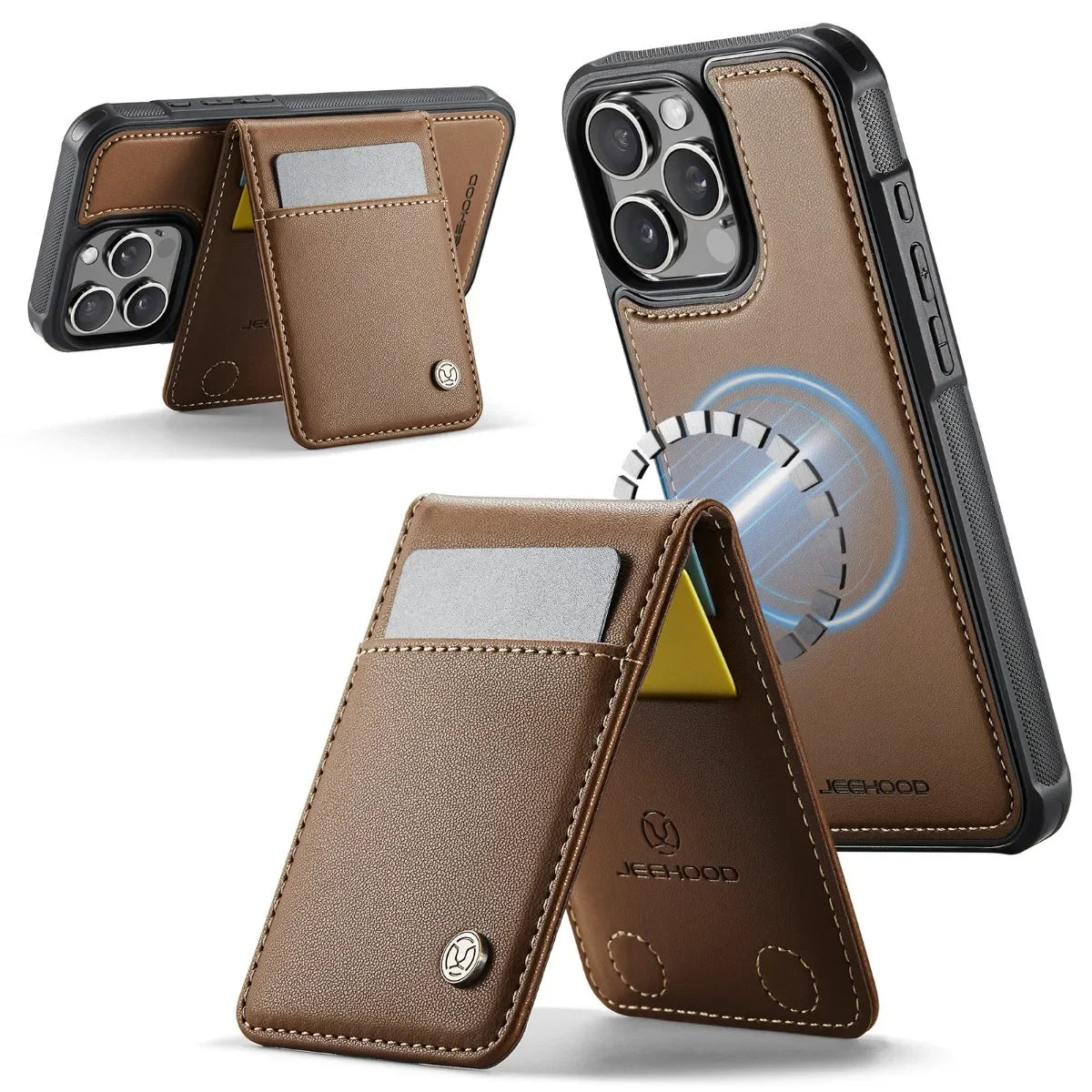 2-in-1 Detachable Wallet Case with RFID-Blocking Card Holder for iPhone 16 Series