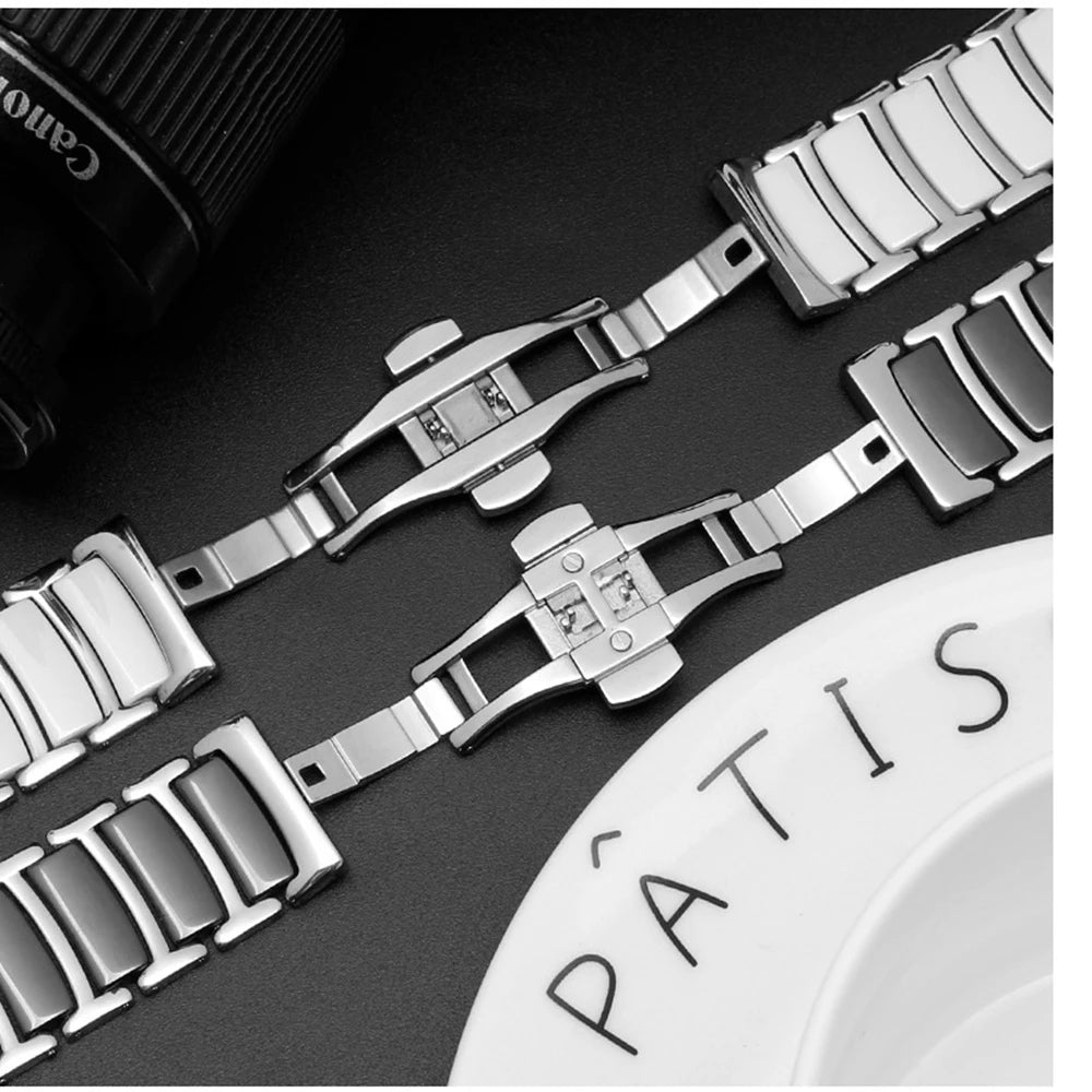 Replacement Ceramic & Metal Band for Samsung Galaxy Watch 8 & Galaxy Watch 8 Classic