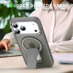 Anti-Glare Frosted MagSafe Protective Case with Kickstand for iPhone 17 Series