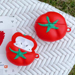 Soft Silicone Tomato Design Case for AirPods Pro 2