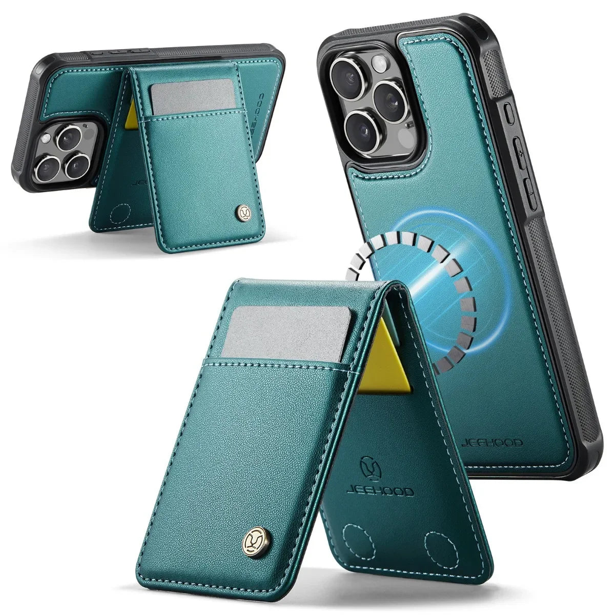 2-in-1 Detachable Wallet Case with RFID-Blocking Card Holder for iPhone 16 Series