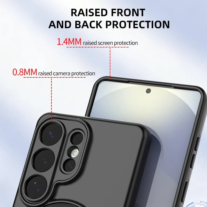 Samsung Galaxy S26 Series Case with 360° Metal Ring Stand