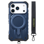 Shockproof MagSafe Case with Hand Strap for iPhone 17 Series
