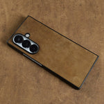 Retro Crazy Horse Genuine Leather Case for Samsung Galaxy Z Fold 7