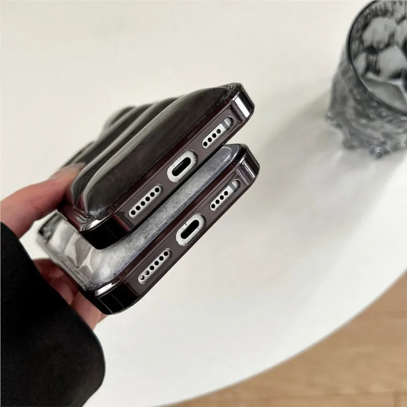 Premium Electroplated Air Cushion Case for iPhone 16 Series