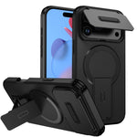 MagSafe-Compatible Shockproof Case with Built-In Kickstand and Camera Shield for iPhone 17 Series