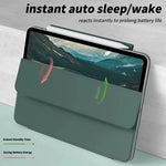 Matte Tri-Fold Case with Magnetic Detachable Back Panel for iPad Mini 6