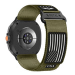 USA Flag Durable Nylon Bracelet for Samsung Galaxy Watch 8 & Galaxy Watch 8 Classic