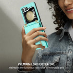 Zipper Wallet Crossbody Leather Case for Samsung Galaxy Z Flip 5