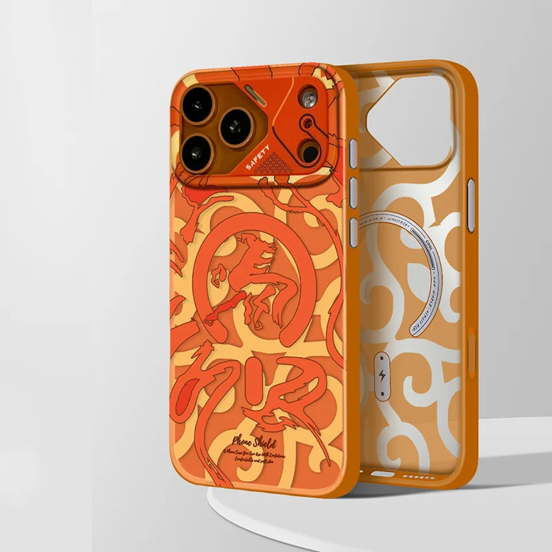 Geometric Graffiti MagSafe Armor Case for iPhone 17 Series