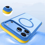 Matte Polycarbonate MagSafe Case with Shockproof TPU Bumper for iPhone 18 Series