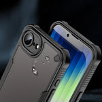 iPhone 16e Scratch-Proof Hard PC + Soft TPU Border Translucent Matte Case