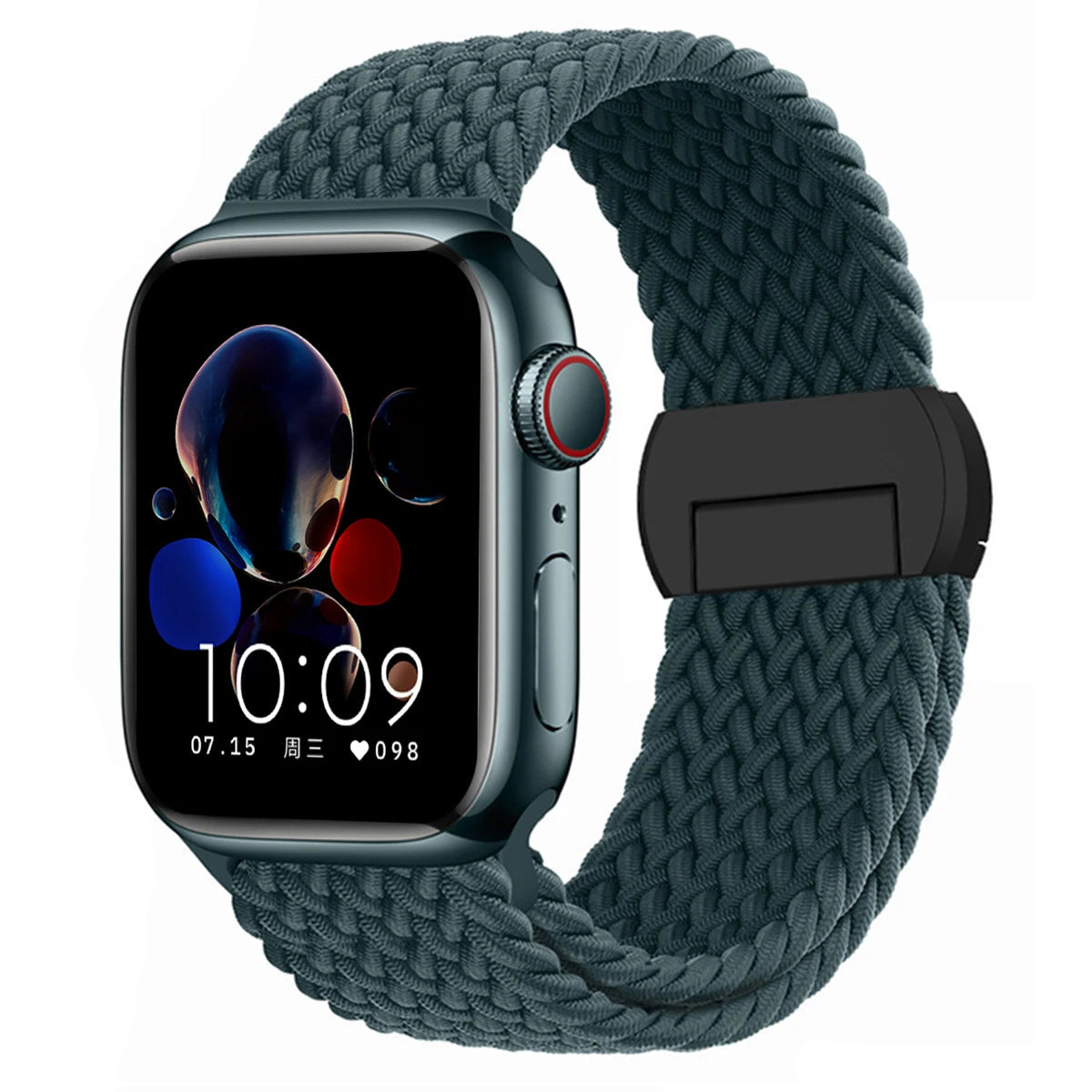 Stretchable Braided Solo Loop with Magnetic Closure for Apple Watch