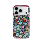 Shockproof Case with Shiny Glitter Floral Back for iPhone 17 Series