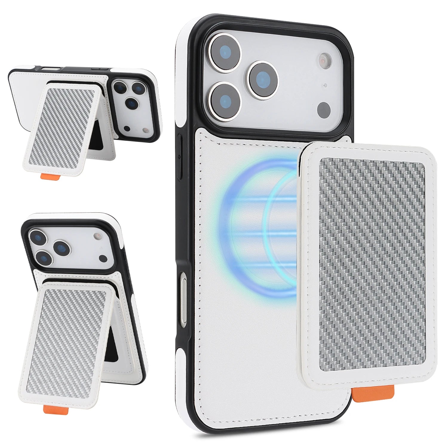 iPhone 17 Series Protective MagSafe Case with RFID Detachable Wallet