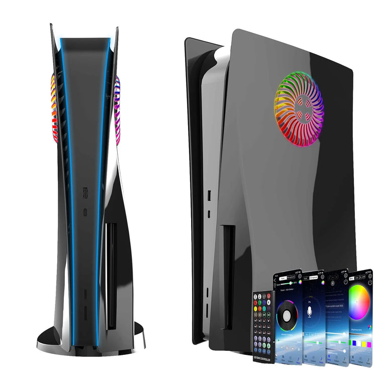 PlayStation 5 Disc Edition Side Shell Plates with RGB LED & Cooling Vents
