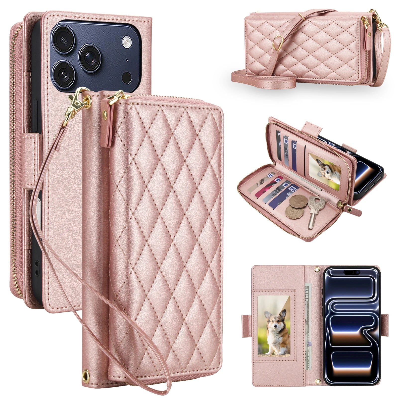 Crossbody RFID Wallet Case for iPhone 17 Series