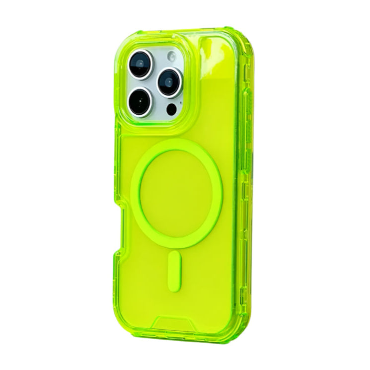 MagSafe Compatible Neon Armor Bumper Case for iPhone 16 Series
