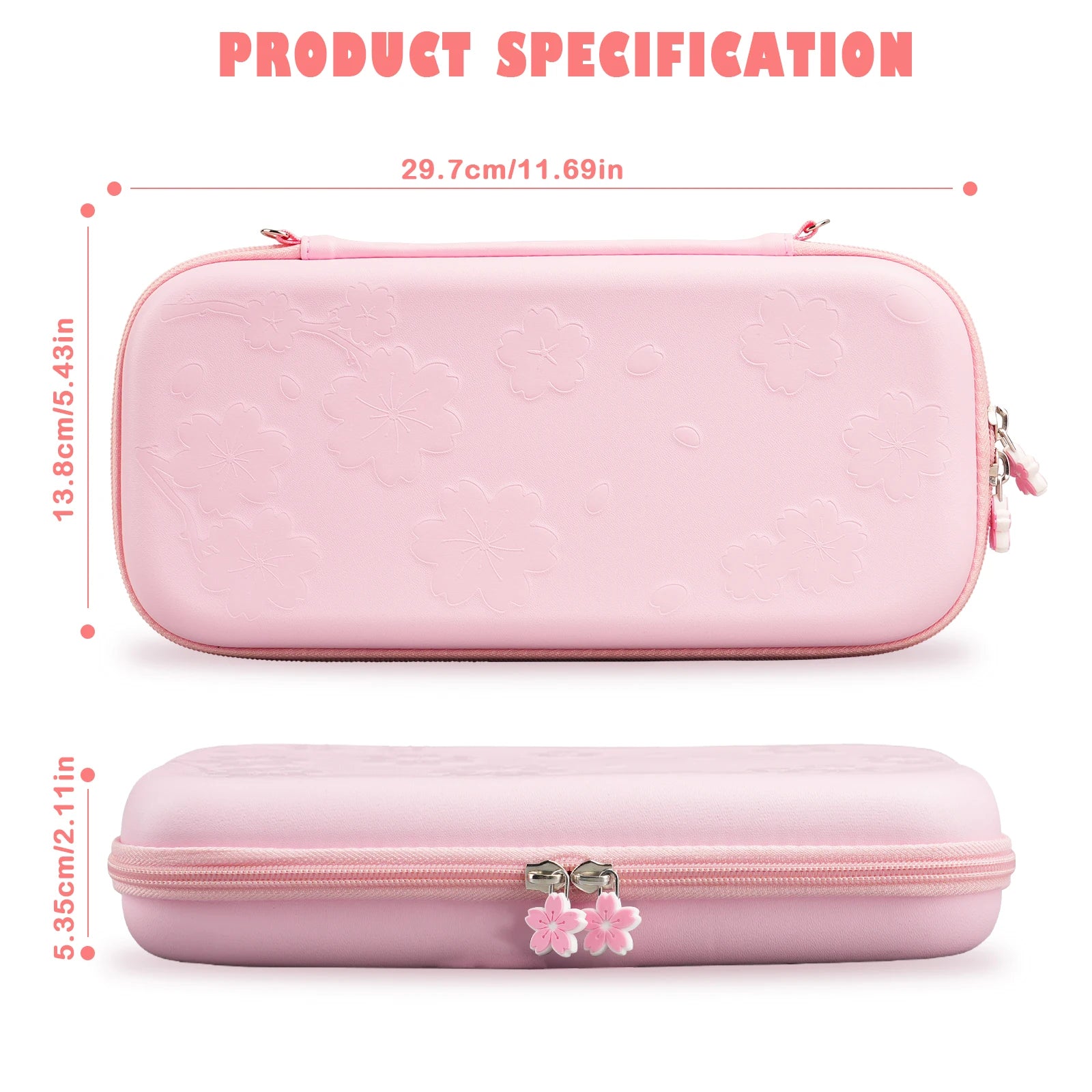 Nintendo Switch 2 Pink Travel Case with Screen Protector Kit