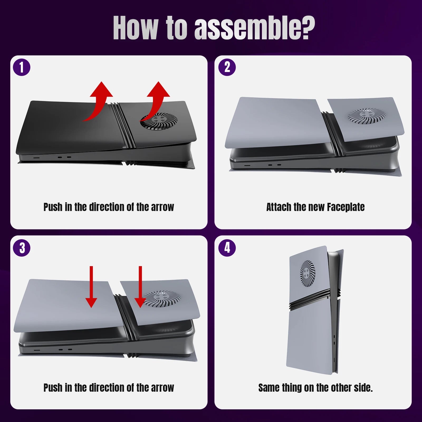 30th Anniversary Gray Faceplates for PlayStation 5 Pro Digital Edition