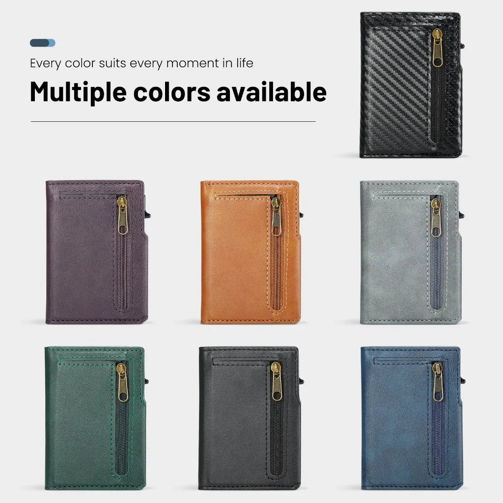 Magnetic Pop-Up Card Wallet With RFID Blocking
