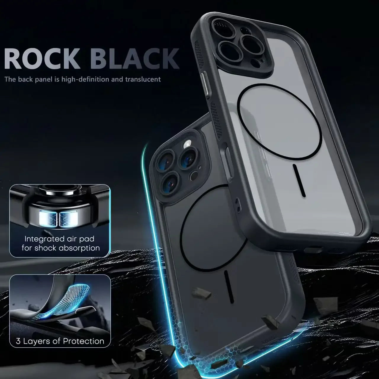 Luxury MagSafe Case & Lens Protection for iPhone 16 Series