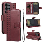 Samsung Galaxy S25 Series Flip Leather Wallet Case with Kickstand