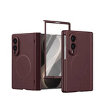 Frosted Hinge Protection Case with Magnetic Ring for Samsung Galaxy Z Fold 8