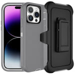 Three-Layer Shockproof Case with Belt Clip for iPhone 16 Series