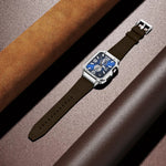 Luxury Metal Frame & Leather Strap Modification Kit for Apple Watch