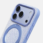 Canvas Weave MagSafe Case with 360° Rotating Ring Stand for iPhone 18 Series