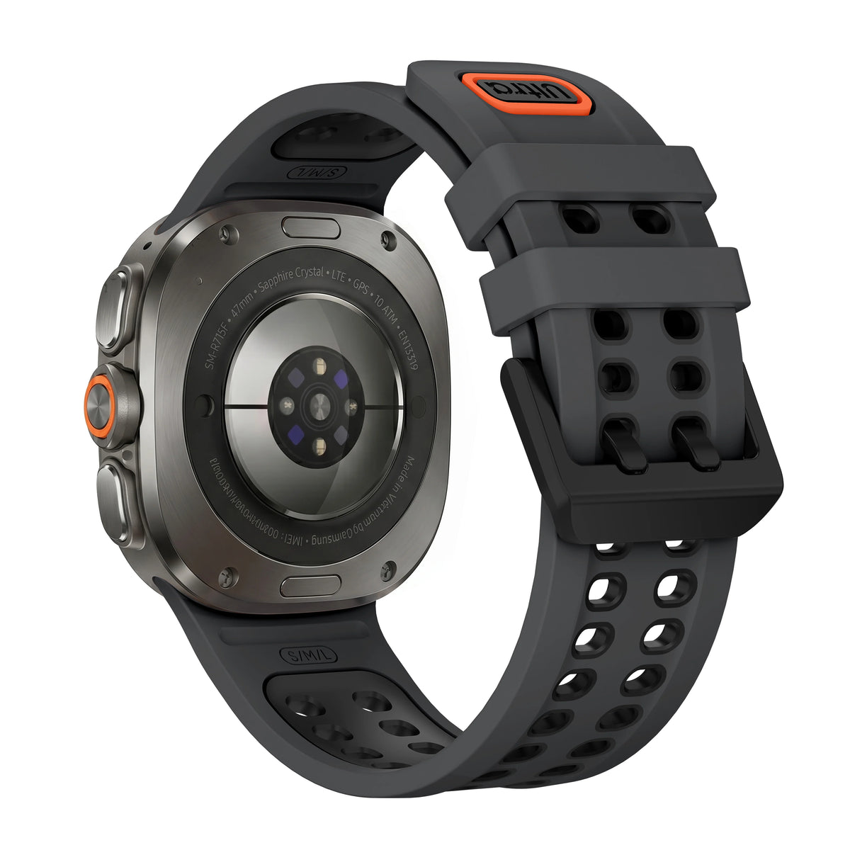 Breathable Perforated Silicone Watch Strap for Samsung Galaxy Watch Ultra 2