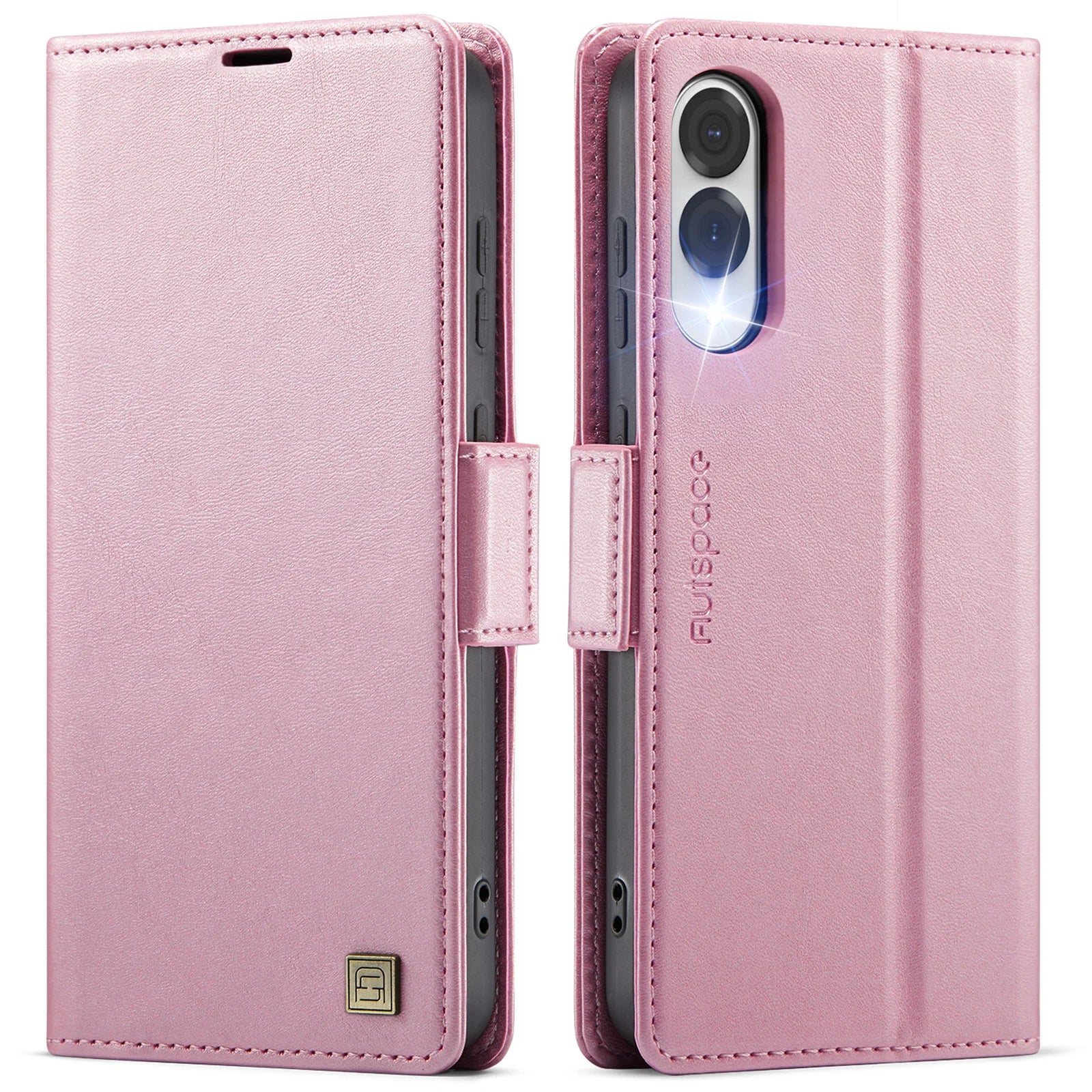 Premium Leather Flip Wallet Book Case for Samsung Galaxy S25 Edge
