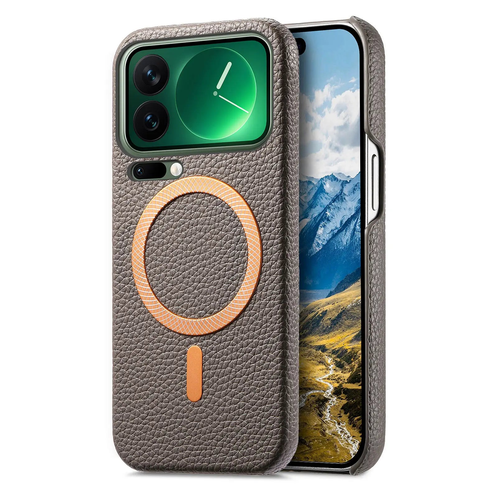Business Lychee Grain Leather Case for Xiaomi 17 Series