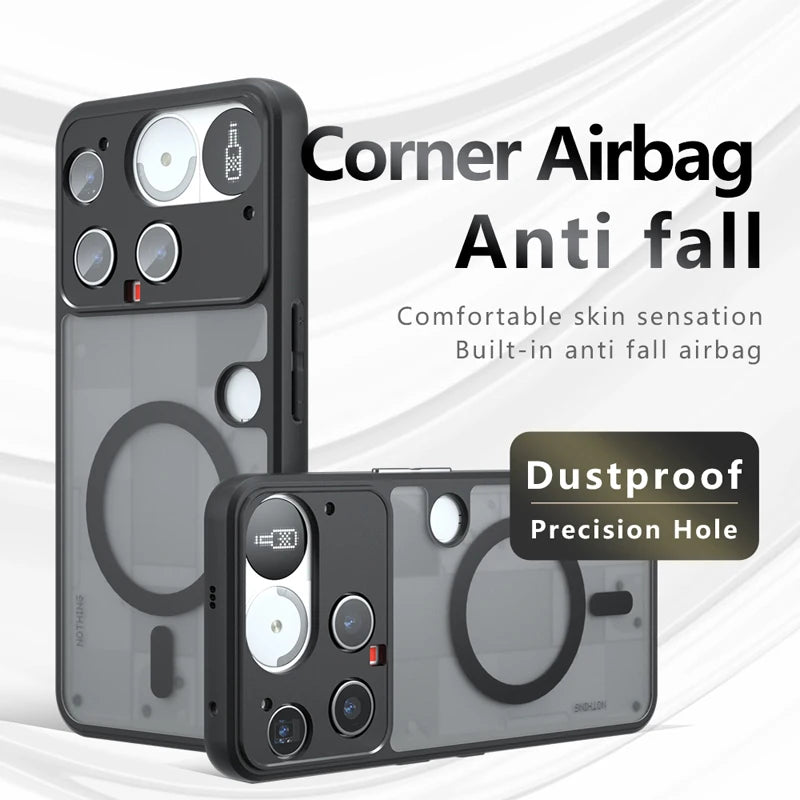 Shockproof Translucent Magnetic Case for Nothing Phone 3