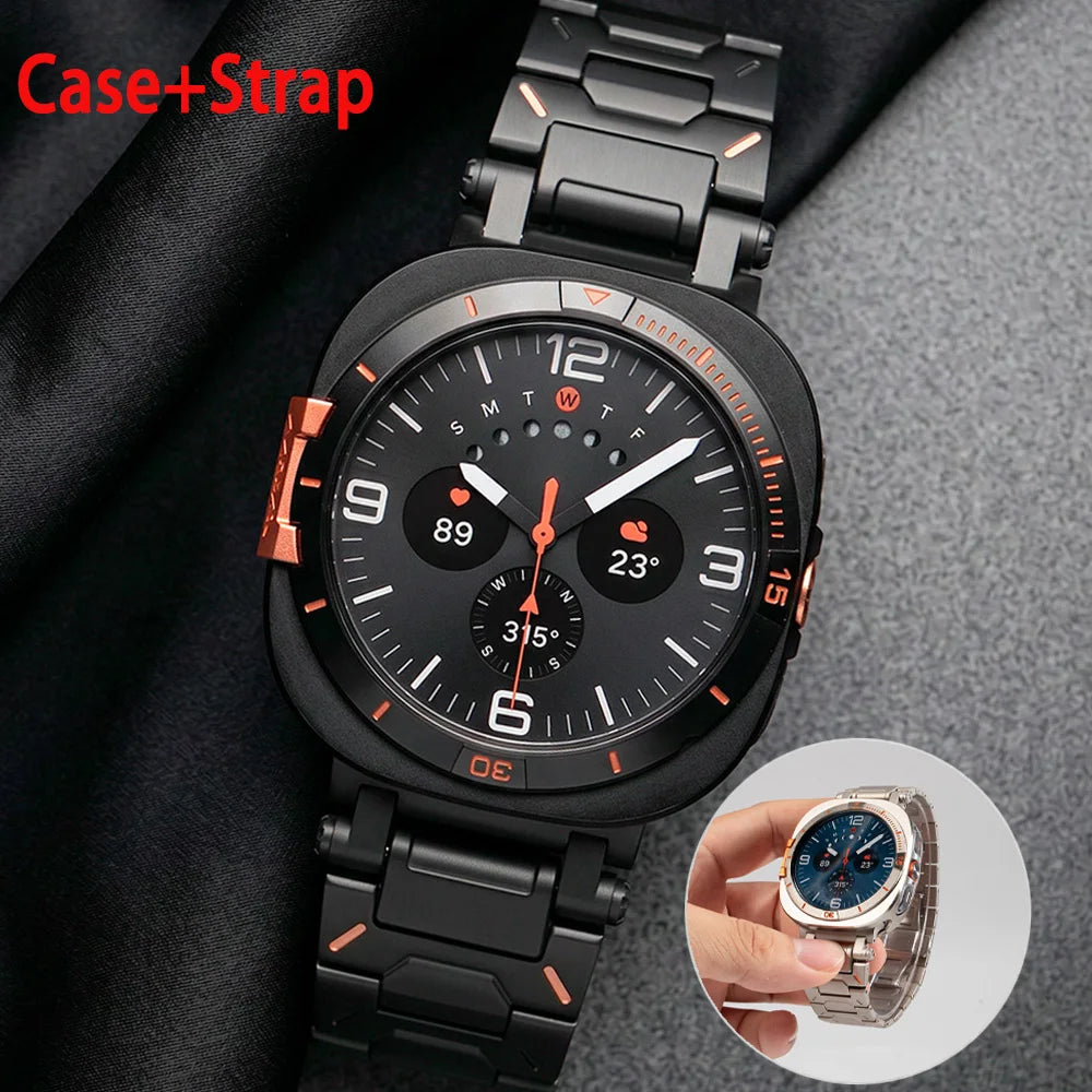 Reinforced Bumper Case with Raised Protective Bezel for Samsung Galaxy Watch Ultra (2025)