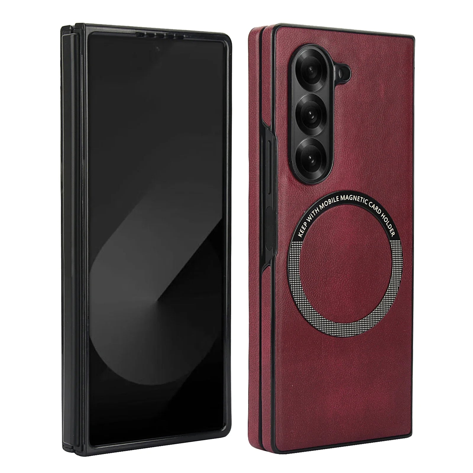 Retro Leather Magnetic Case for Samsung Galaxy Z Fold 6