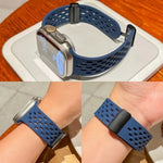 Breathable Magnetic Silicone Sport Strap for Apple Watch