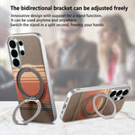 Shockproof Magnetic Gradient Case with 360° Rotating Stand for Samsung Galaxy S26 Series