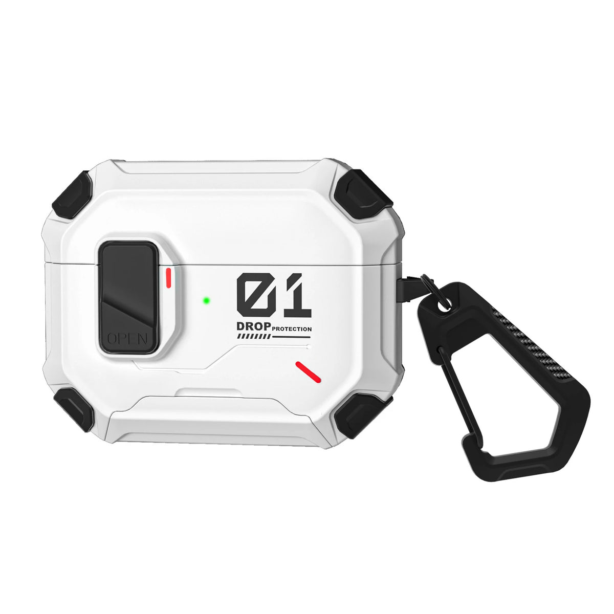 Hard Shell Magnetic Case with Carabiner Clip for AirPods 4