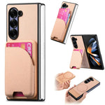 Samsung Galaxy Z Fold 7 Luxury Magnetic Leather Case with Card Holder