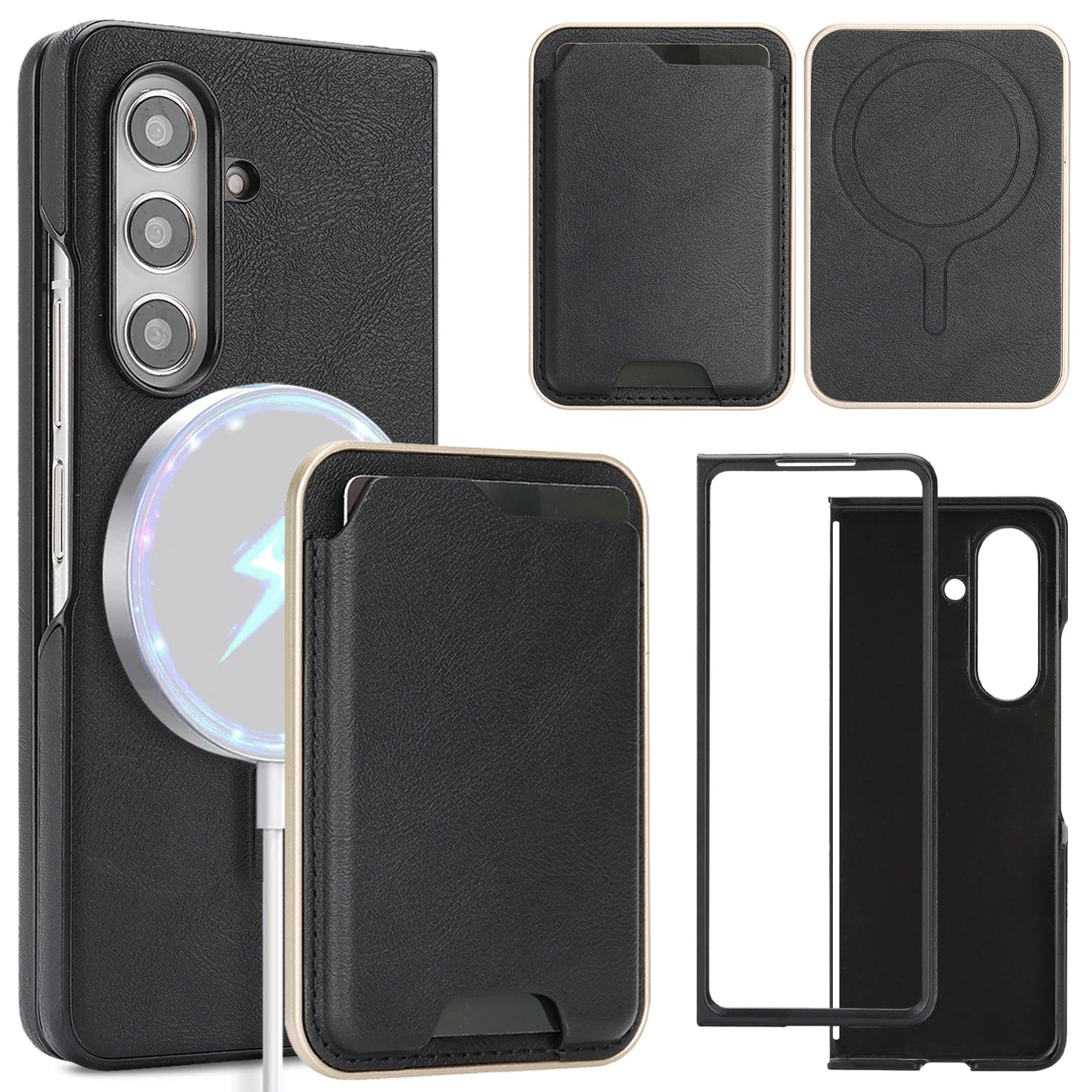 2-in-1 Magnetic Detachable Wallet Case for Samsung Galaxy Z Fold 6