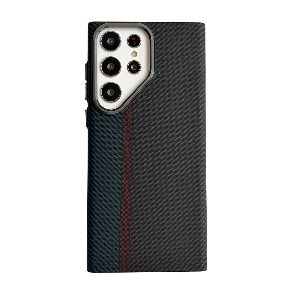 Carbon Fiber Textured Magnetic Case with Raised Camera Protection for Samsung Galaxy S23 Series