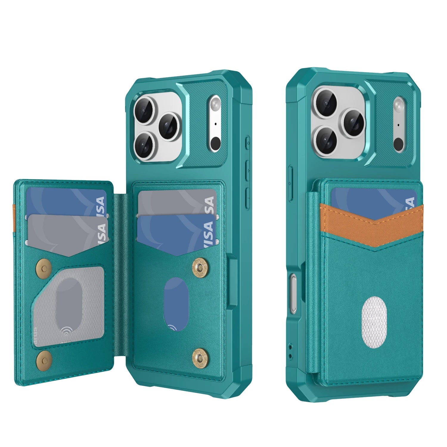 iPhone 17 Series Protective Leather Wallet Case