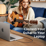 CABLETIME 3.5mm to 6.35mm Audio Adapter Cable