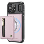 2-in-1 Detachable PU Leather MagSafe Case with Zippered RFID Card Slot for iPhone 17 Series