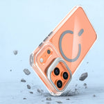 iPhone 17 Series Transparent MagSafe Case with Hidden Lens Stand