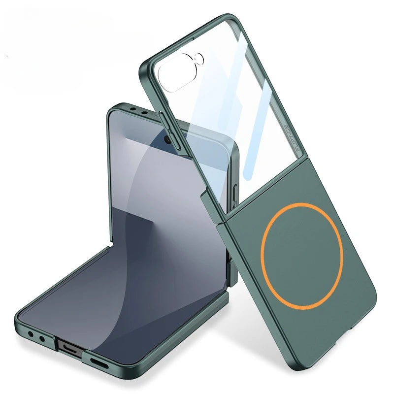 Luxury Slim Matte MagSafe Case with Built-in Screen Protector for Samsung Galaxy Z Flip 7