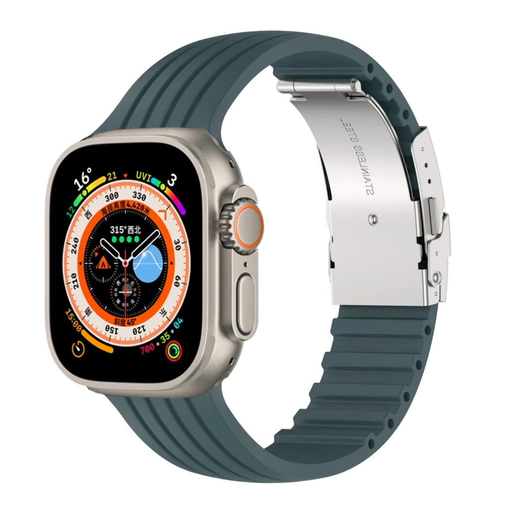 Durable Silicone Wrist Strap for Apple Watch
